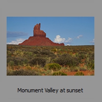 Monument Valley at sunset